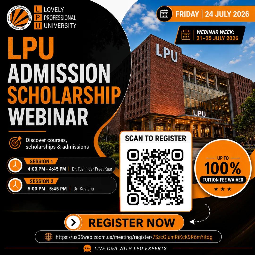 Lovely Professional University webinar registration